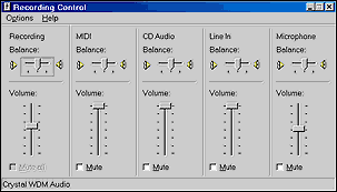 Recording Control: Crystal Audio