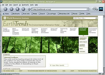 Earthtrends Environmental Information Portal